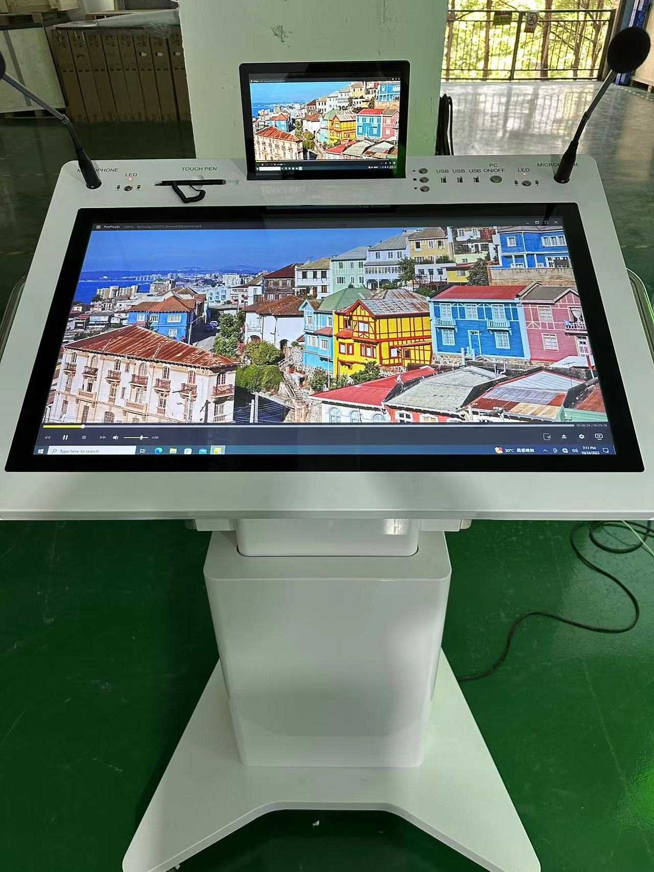 32 '' Интерактивті СКД Smart Double Screen Podium